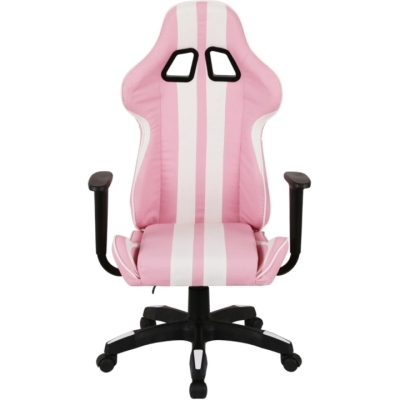 Кресло геймерское АКЛАС Стрик Light ANF (PU Розовый/белый)