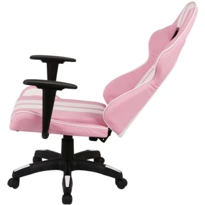 Кресло геймерское АКЛАС Стрик Light ANF (PU Розовый/белый)