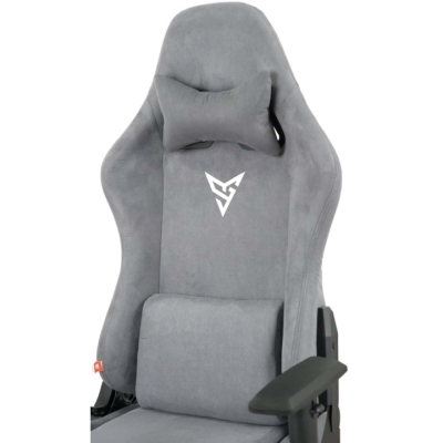 Кресло геймерское АКЛАС Герць RL (Велюр Серый)