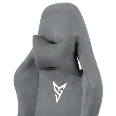 Кресло геймерское АКЛАС Герць RL (Велюр Серый)