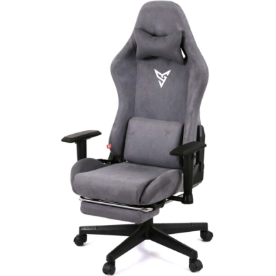 Кресло геймерское АКЛАС Герць RL (Велюр Серый)