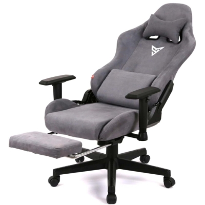 Кресло геймерское АКЛАС Герць RL (Велюр Серый)