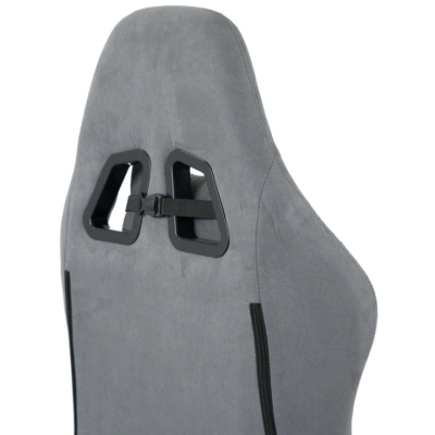 Кресло геймерское АКЛАС Герць RL (Велюр Серый)