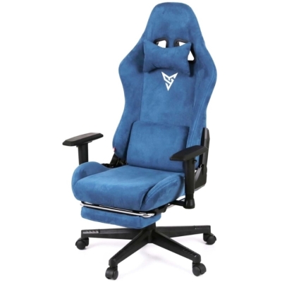 Кресло геймерское АКЛАС Герць RL (Велюр Светло-синий)