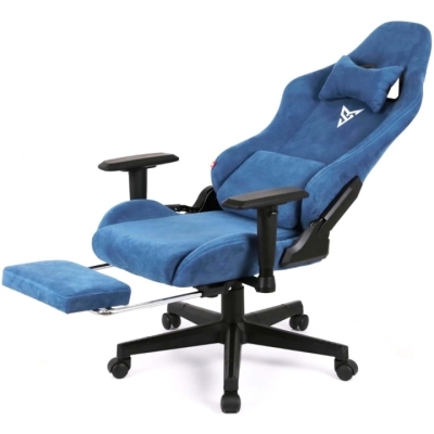 Кресло геймерское АКЛАС Герць RL (Велюр Светло-синий)