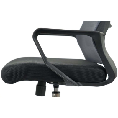 Кресло АКЛАС Конвалия BL Tilt Серый (Серый/Черный)