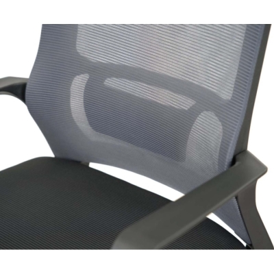 Кресло АКЛАС Конвалия BL Tilt Серый (Серый/Черный)