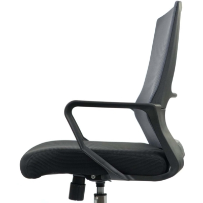 Кресло АКЛАС Конвалия BL Tilt Серый (Серый/Черный)