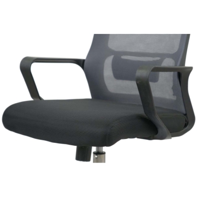 Кресло АКЛАС Конвалия BL Tilt Серый (Серый/Черный)