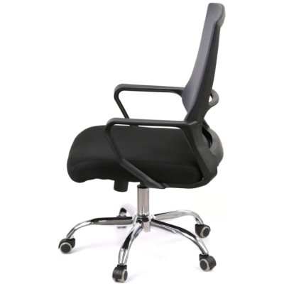 Кресло АКЛАС Конвалия BL Tilt Серый (Серый/Черный)