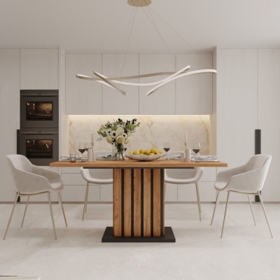 Стол-трансформер Art in Head Oxford 820*1600*750 Дуб крафт золотой / Графит серый (TB34120700000)