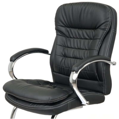 Кресло конференционное АКЛАС Валенсия CF XY-7004G-1 (PU Black)