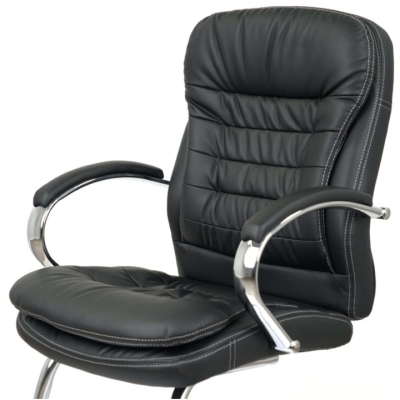 Кресло конференционное АКЛАС Валенсия CF (XY-7004G-1) Черный (PU Black)