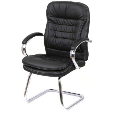 Кресло конференционное АКЛАС Валенсия CF (XY-7004G-1) Черный (PU Black)