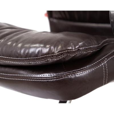 Кресло конференционное АКЛАС Валенсия CF (XY-7004G-1) Коричневый (PU Dark Brown)