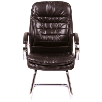 Кресло конференционное АКЛАС Валенсия CF (XY-7004G-1) Коричневый (PU Dark Brown)