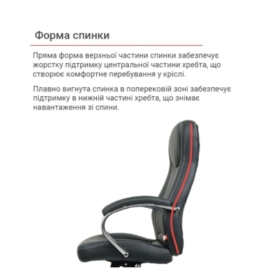 Кресло АКЛАС Вигор ANF (PU Black)