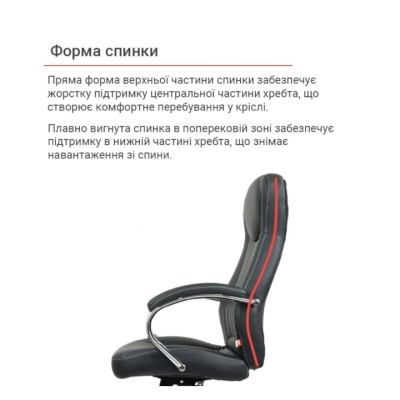 Кресло АКЛАС Вигор ANF (PU Black)