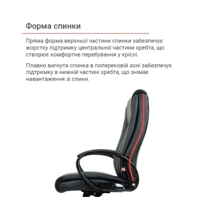 Кресло АКЛАС Ингул TILT Черный (Черный/Черный)