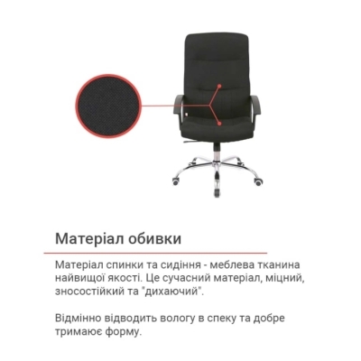 Кресло АКЛАС Смарт Soft TILT (PU Black)