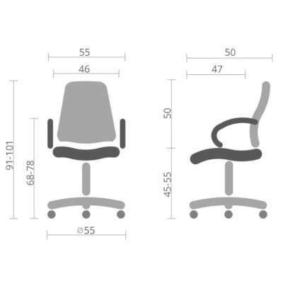 Кресло АКЛАС Смарт Soft TILT (PU Black)