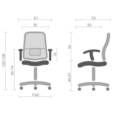 Кресло АКЛАС Ленни TILT (Черный/Черный)