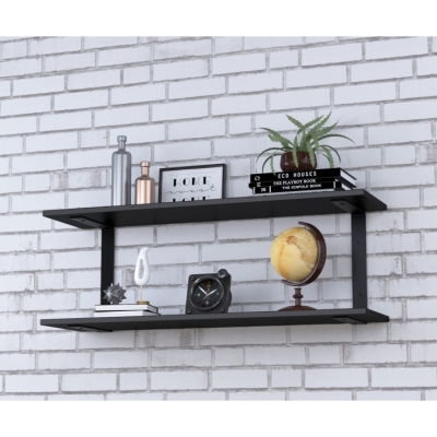 Полка PL-C-18 Loft Design Черный ST7 92 см