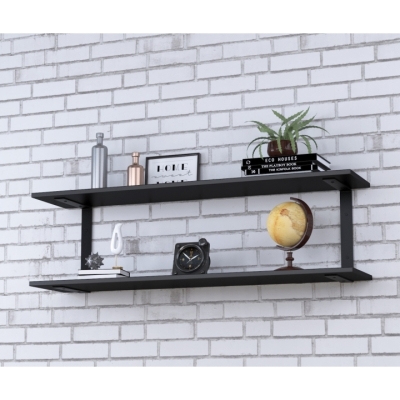 Полка PL-C-18 Loft Design Черный ST7 112 см