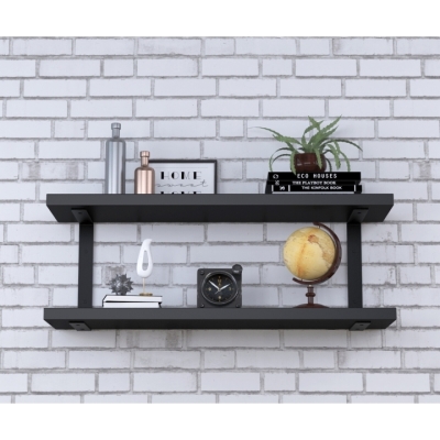 Полка PL-C-36 Loft Design Черный ST7 92 см