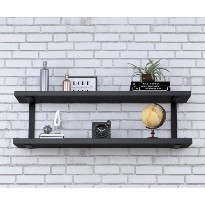 Полка PL-C-36 Loft Design Черный ST7 112 см