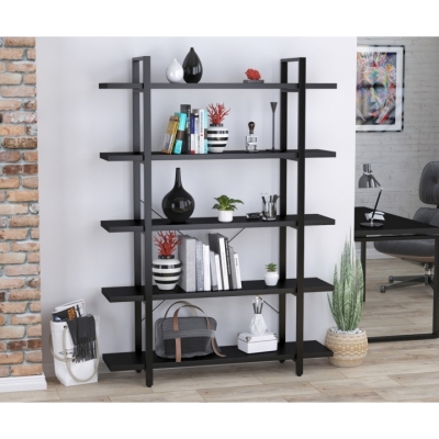 Стеллаж Сингл-5-135 Loft Design Черный ST7