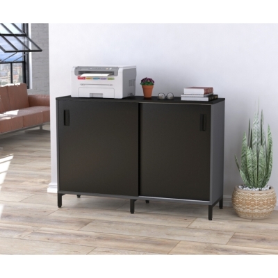 Тумба офисная LS-1200-830 антрацит Черный ST7