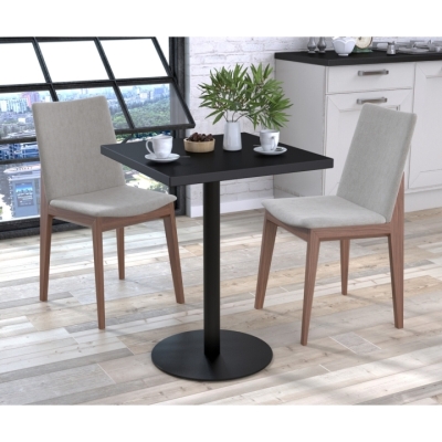 Квадратный обеденный стол BS-450 60 × 60 см Черный ST7