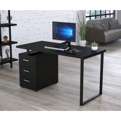 Письменный стол L-27 MAX Loft design Черный ST7 Черный