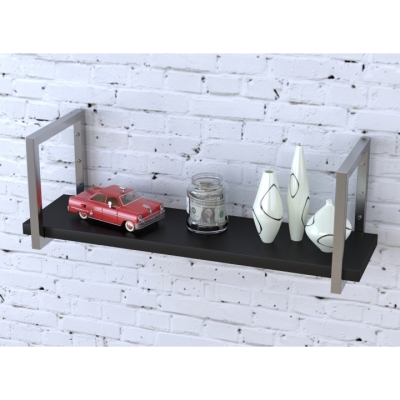 Полка PL-1-36 Loft Design Черный ST7 92 см Серебристый
