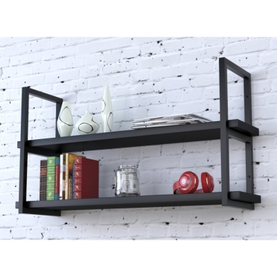 Полка PL-2-36 Loft Design Черный ST7 112 см Черный