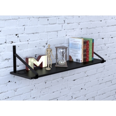 Полка PL-3-18 Loft Design Черный ST7 92 см