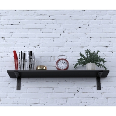 Полка Z-18 Loft Design Черный ST7 100 см