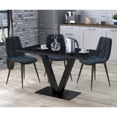 Стол обеденный Винсент Loft Design Черный ST7