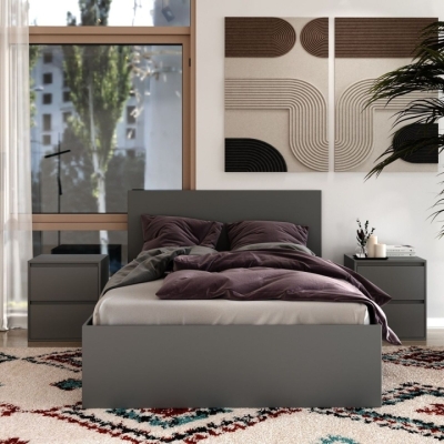 Кровать Art in Head 140x200 Light 1432*401*2032 Графит серый (LT15070000000)