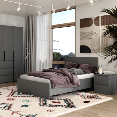 Кровать Art in Head 140x200 Light 1432*401*2032 Графит серый (LT15070000000)