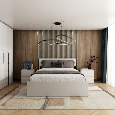 Кровать Art in Head 160x200 Light 1632*401*2032 Белый бриллиант (LT04010000000)