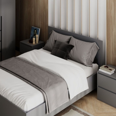 Кровать Art in Head 160x200 Light 1632*401*2032 Графит серый (LT04070000000)