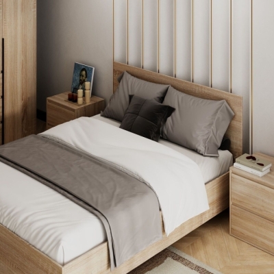 Кровать Art in Head 160x200 Light 1632*401*2032 Дуб сонома светлый (LT04130000000)