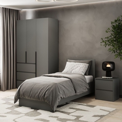 Кровать Art in Head 90x200 Light 932*401*2032 Графит серый (LT16070000000)