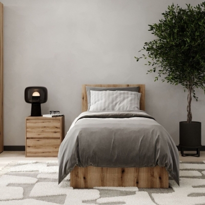 Кровать Art in Head 90x200 Light 932*401*2032 Дуб эвок прибрежный (LT16100000000)