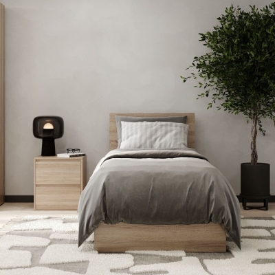 Кровать Art in Head 90x200 Light 932*401*2032 Дуб сонома светлый (LT16130000000)