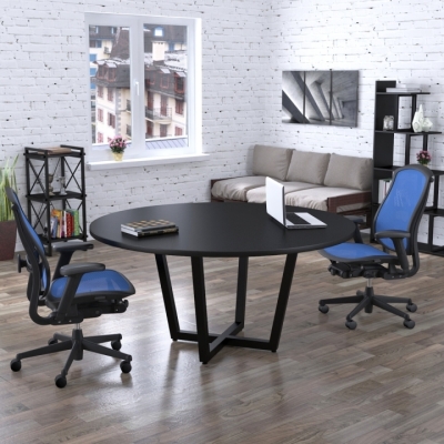 Стол для переговоров D-1600 Loft design Черный ST7