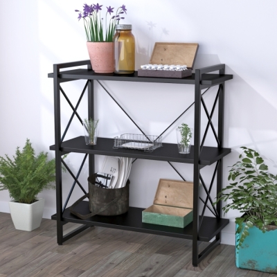 Стеллаж Скиф-3-920 Loft Design Черный ST7