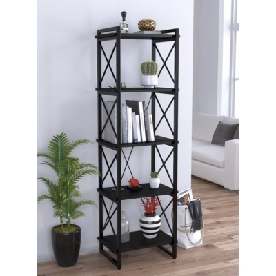 Стеллаж Скиф-5-550 Loft Design Черный ST7